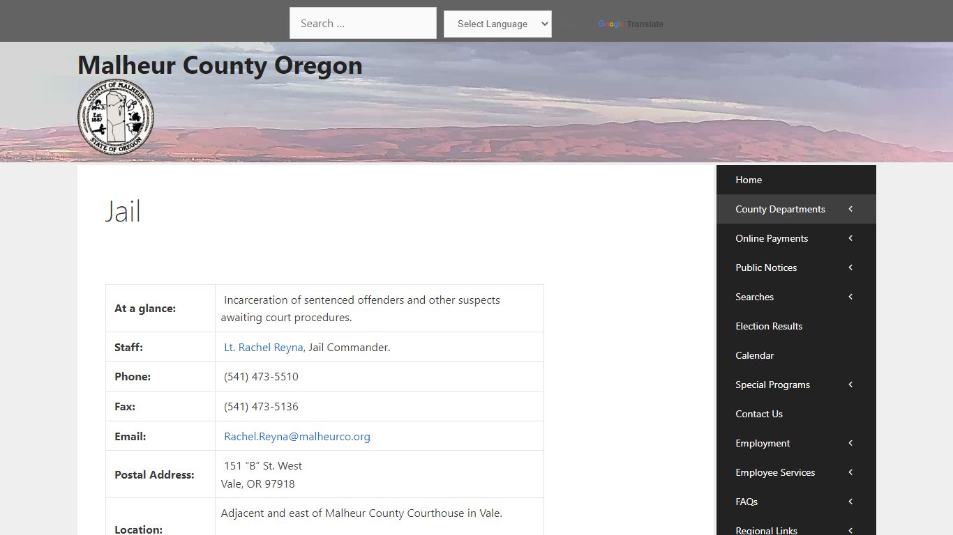 Jail - Malheur County, Oregon